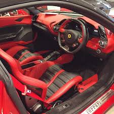 The ferrari 488 pista spider joined the 488 lineup at the 2018 pebble beach concours d elegance as a replacement for the 458 speciale aperta. Black Ferrari 488 Gtb Interior Supercars Gallery