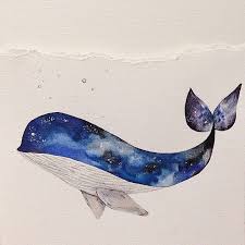 Instagram Photo By Siroo22 Siroo22 Via Iconosquare Watercolor Galaxy Whale Art Watercolor Art