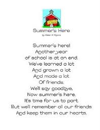 End Of Year Poem Poems About School Preschool Poems Kindergarten Poems