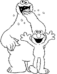 Happy birthday coloring pages christmas coloring pages. Cookie Monster And Elmo Coloring Pages Coloring Sky Monster Coloring Pages Elmo Coloring Pages Elmo And Cookie Monster