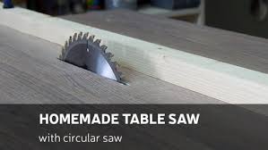 Ed i have an overarm guard which flips out of the way. How To Make A Homemade Table Saw With Circular Saw 6 Steps With Pictures Instructables