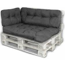 Nur leider ist die große couch oft der platzintensivste einrichtungsgegenstand. Palettenkissen Palettenauflagen Sitzkissen Ruckenlehne Kissen Palette Polster Sofa Couch Set Dunkelgrau Sitzflache Ruckenteil