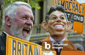 Image of SINN FEIN'S MARTIN FERRIS JOINS A RIGHT TO VOTE PROTEST