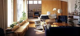 The studio, living room and dining areas, plus the kitchen and auxiliary rooms on the ground floor. The Aalto House My Helsinki