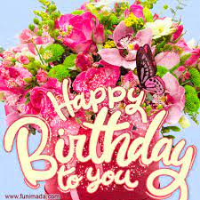 This day is just as much as special as you are special to us. Best Bouquet Of Flowers Happy Birthday Greeting Card Gif Download On Funimada Com
