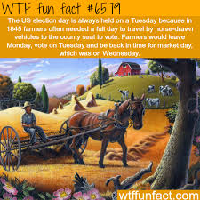 Why The U S Elections Are Always Held On Tuesdays Wtf Fun Facts Farm Art Farm Pictures Fun Facts