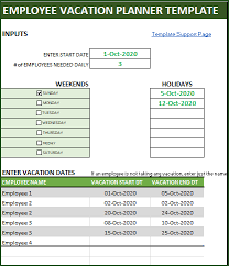 While your staff are on leave, remind them of the importance of switching off. Employee Vacation Planner Free Hr Excel Template For Managers