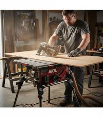 SKIL 15 Amp 10 Inch Portable Jobsite Table Saw with Folding Stand- TS6307-00