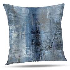 See more ideas about modern pillows, pillows, mid century modern pillows. Alricc Blue And Grey Abstract Art Artwork Pillow Cover Gallery Modern Decorative Throw Pillows Cushion Cover For Bedroom Sofa Living Room 16 X 16 Inch Buy Online In Belize At Belize Desertcart Com Productid