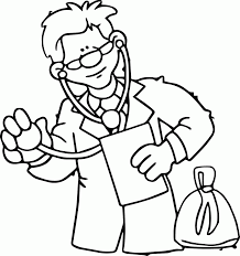 Free printable doctor coloring page for kids to download, doctor coloring pages A Doctor Coloring Page Coloring Home