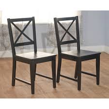 Target Marketing Systems Modern Cross Back Sitting Chair Set Of 2 Black For More Information Cross Back Dining Chairs Wood Dining Room Chairs Dining Chairs