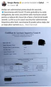 Maybe you would like to learn more about one of these? Stop Fals Consilierul Sergiu RenÈ›a AfirmÄƒ CÄƒ S A Vaccinat In Romania InsÄƒ Certificatul SÄƒu De Vaccinare Il DÄƒ De Gol