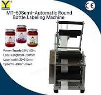 Mt-50 Factory Jar Round Bottle Labeling Machine Semi Automatic Label  Equipment Manual Sticker Label Machine for Plastic Glass Bottle