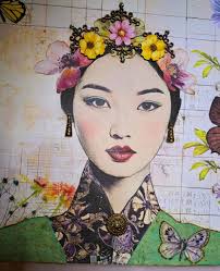 Sur les rails… ✂️collage du jour✂️ Un ami m'a donné un carton plein de  vieux magazines, journaux, papiers… un vrai trésor !!! 😊