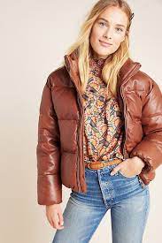 Lamarque Iris Leather Puffer Jacket Jackets Jackets For Women Puffer Jackets