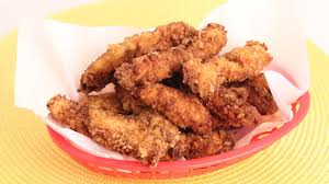 Saltine Crusted Chicken Fingers Recipe Laura Vitale Laura In The Kit Chicken Finger Recipes Recipes Crusted Chicken