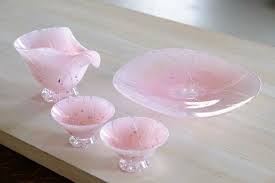 ののくさ ぐいのみ 桜 ガラスデザイン ぐいのみ カップデザイン