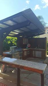 If you have the budget for it, we suggest recreating this here's an idea: 20 Marvelous Outdoor Kitchen Design Ideas In Backyard Trenduhome Diy Outdoor Kitchen Outdoor Kitchen Design Outdoor Kitchen Patio
