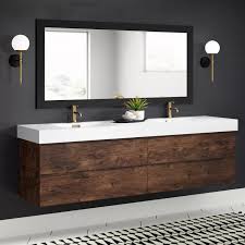 When it comes to selecting a double sink bathroom vanity, there are a few things to keep in mind. Sinope 79 Wall Mounted Double Bathroom Vanity Set Reviews Allmodern Double Vanity Bathroom Bathroom Interior Design Bathroom Interior