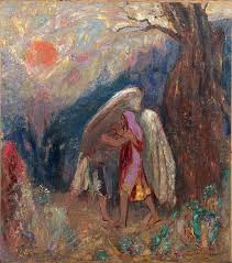 Jacob Wrestling With The Angel By Odilon Redon In 2020 Odilon Redon Redon Art