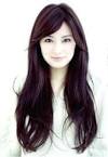 Long Hair Layered Side Swept Bangs