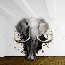 Facebook is showing information to help you better understand the purpose of a page. Elephant Coming Out Of The Walls Wallpapers For Walls 3d Illustration 3d Art 3d Wallpaper 3d Wallpaper For Wall Png Transparent Clipart Image And Psd File Fo In 2021 3d Wallpaper