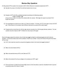 Liquid nitrogen is very cold. Gas Laws Review Worksheets Teaching Resources Tpt