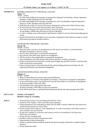 Senior financial analyst resume examples & samples. Senior Financial Analyst Resume Examples June 2021