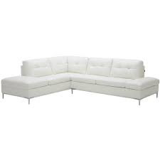In a left hand facing sectional sofa, the extended side is on the left. J M Furniture 18993 Lhfc Leonardo Sectional Sofa W Left Hand Facing Chaise In White Leather