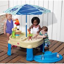 Step 2 Sail Away Adventure Sand Water Table Sand And Water Table Water Table With Umbrella Water Table