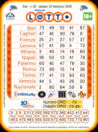 Belle vincite su lottomio e lottopiù di gargiulo e rainisio e super stefanlotto fa festa su lottomio lunedì con ambo secco e ambo in terzina. Estrazioni Lotto Oggi E Numeri Superenalotto Di Sabato 22 Febbraio 2020