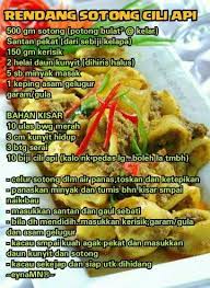 Rendang Sotong Cili Api Makanan Dan Minuman Masakan Asia Masakan