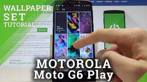 The fingerprint scanner on the moto g6 sits on the this will automatically toggle on the bypass lock screen setting which allows the phone to unlock. How To Change Wallpaper On Motorola Moto G6 Play Set Up Wallpaper Youtube
