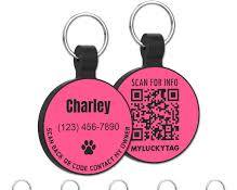 silicone pet ID tag keychainの画像