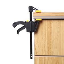 If you want to clamp sheets of wood with the same thickness, make sure that the clamping system is in the middle of the jig. Buy Online 4 Inch F Woodworking Clamp Clamping Device Adjustable Diy Carpentry Gadgets Quick Ratchet Release Speed Squeeze Hand Tools Alitools