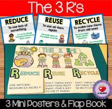 The 3 R 39 S Posters And Flap Book Reduce Reuse Recycle From Lidonbeltran From Lidonbeltran On Teachersnotebook C Reduce Reuse Recycle Reuse Recycle Flap Book