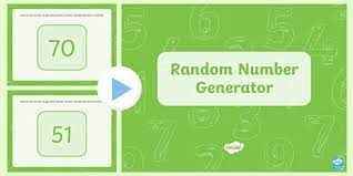 Can be used for giveaways it generates random numbers that can be used where unbiased results are critical, such as when. Classroom Random Number Generator 0 100 Teacher Made