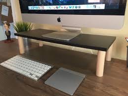 9 Diy Computer Monitor Riser Stand Monitor Stand Diy Diy Computer Desk Monitor Riser