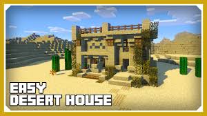 Minecraft How To Build A Desert House Tutorial Easy Survival Desert Homes Minecraft House Designs Minecraft House Tutorials