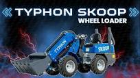 TYPHON SKOOP Wheel Loader 1-Ton Load, 24HP Kubota D1105 Power | Built for the USA | TYPHON MACHINERY