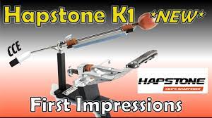 First Impressions Of The New Hapstone K1 Knife Sharpener Rotating Clamp System Youtube