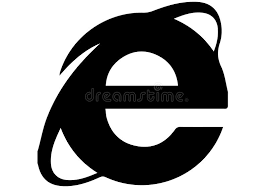Summer vacation icons friday may 14 2021. Internet Explorer Icon Logo Redaktionelles Bild Illustration Von Schwarzes Format 122027760