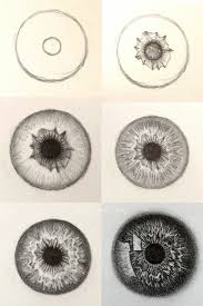 Karakalem Adim Adim Goz Cizimleri Gercekci Ve Renkli Guzel Sozler Eyeball Drawing Realistic Drawings Drawings