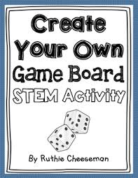 I encourage the teachers in my building to use games to review math skills and as independent practice during their reading block. Stem Create Your Own Board Game By Cheezy Solutions To Lesson Planning