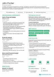 Entry Level Analyst Resume New Entry Level Financial Analyst Resume