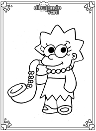Dibujo De Lisa Simpson Para Imprimir Y Colorear Dibujando Con Vani Narra el cotidiano de una familia de clase media del país que vive en un ficticio pueblo llamado. dibujo de lisa simpson para imprimir y