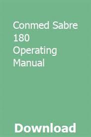 Conmed Sabre 180 Operating Manual Mercedes Benz Slk Mercedes Benz Benz G