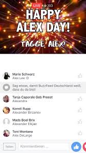 Für unseren namen gibt es 7 tage zur auswahl. Martin Hoffmann On Twitter Erwarte Ab Sofort Taglich Einen Neuen Stream Mit Tagging Aufforderung Von Buzzfeedde Bis Zu Meinem Namenstag Tagbait Alex Https T Co Nrdzszctpa