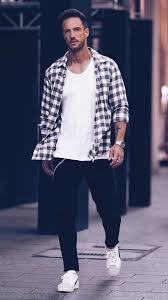Black And White Checkered Shirt Outfit Men 5 Coolest Check Shirt Outfits For Men Checked Shirt Outfit Shirt Outfit Men Mens Outfits