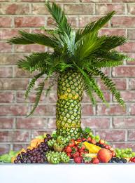 Pineapple christmas trees are the latest holiday decoration trend you need to try this year. Pineapple Palm Tree Fruit Tray How To Make A Pineapple Palm Tree